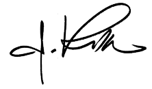 Signatur von Ephraim Kishon