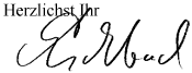 Signatur von Andreas Eschbach